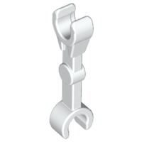 Arm Mechanical Straight (Droid) [2 Clips at 90°] in White