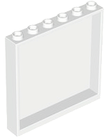 Panel 1 x 6 x 5 in White