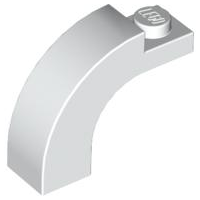 Brick Arch 1 x 3 x 2 Curved Top in White