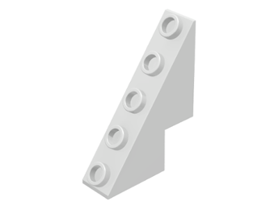 Brick Sloped 53° 3 x 1 x 3 1/3 with Studs on Slope in White