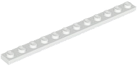 Plate 1 x 12 in White