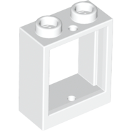 Window 1 x 2 x 2 Flat Front in White