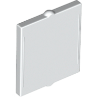 Glass for Window 1 x 2 x 2 Flat in White