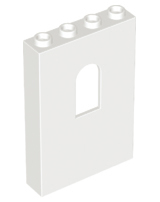 Panel 1 x 4 x 5 with Arched Window in White