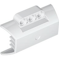Technic Engine Block Half / Side Intake Panel in White