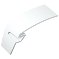 Technic Panel Car Mudguard Left in White