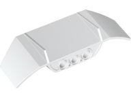 Technic Car Spoiler 3 x 8 [Three Holes] in White