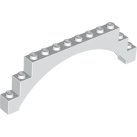 Brick Arch 1 x 12 x 3 in White