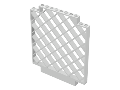 Belville, Wall, Lattice 12 x 1 x 12 Square in White
