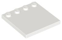 Plate Special 4 x 4, Studs on One Edge Plain] in White