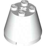 Cone 3 x 3 x 2 in White