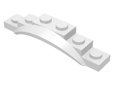 Wheel Arch, Mudguard, 1 1/2 x 6 x 1 [Arch Extended] in White