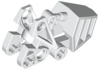 Large Figure Foot, with Ball Joint Socket with Flat Top 3 x 6 x 2 1/3 in White