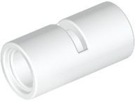 Technic Pin Connector Round [Slotted] in White