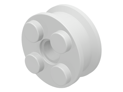 Wheel Freestyle with 2 x 2 Studs and Pin Hole in White