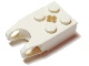Technic Brick Special 2 x 2 with Ball Socket Reinforced and Axle Hole in White