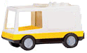 Duplo Van / Ambulance, with Yellow Base in White