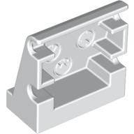 Duplo Panel 1 x 2 x 1 2/3 Sloped with 3 Embossed Gauges in White