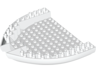 Boat Hull Section, Brick 16 x 13 x 2 in White
