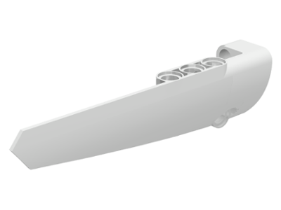 Technic Panel Fairing #5 Long Smooth, Side A in White