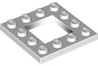 Plate Special 4 x 4 with 2 x 2 Opening in White