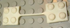 Hinge Coupling, Two Connected 2 x 2 Plates [Nylon] in White