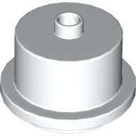Duplo Food 2 x 2 Round Cake with Stud on Top [Plain] in White