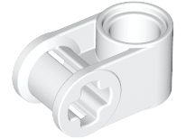 Technic Axle and Pin Connector Perpendicular in White