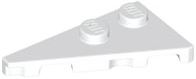 Wedge Plate 2 x 4 27° Left in White