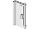 Door 1 x 2 x 3 with Vertical Handle in White
