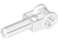 Technic Axle 1.5 with Perpendicular Axle Connector (Technic Pole Reverser Handle) in White