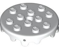 Plate Special Round 4 x 4 with Melting Drops/Icing on Sides in White