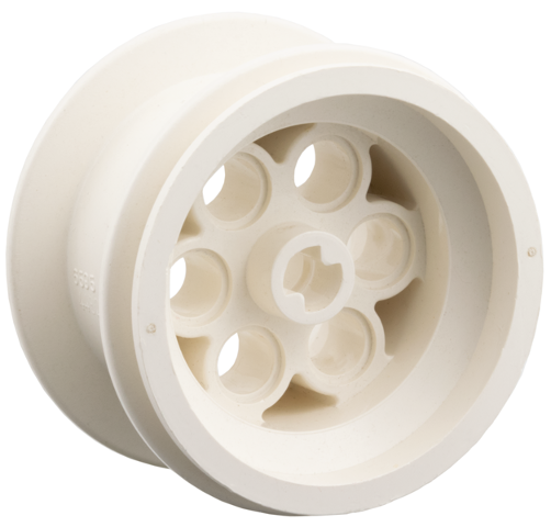 Wheel 49.6 x 28 VR (36.8 x 26) with Axle Hole in White