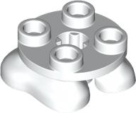 Feet, 2 x 2 x 2/3 with 4 Studs on Top in White