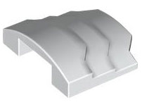 Brick Curved 4 x 3 with 3 Layers, 1 x 3 Cutout on Underside in White