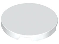 Tile Round 3 x 3 in White