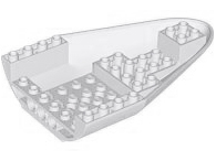 Aircraft Fuselage Curved Forward 8 x 12 x 2 Bottom in White