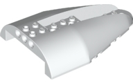 Aircraft Fuselage Curved Aft Section 8 x 12 x 2 Top in White