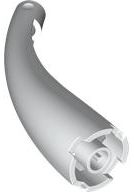 Animal / Creature Body Part, Tail / Claw / Horn / Branch / Tentacle, End Section, Large in White