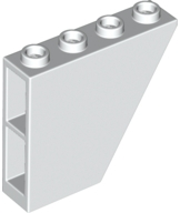 Brick Sloped Inverted 60° 1 x 4 x 3 in White
