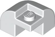 Brick Round, Curved 2 x 2 x 1 1/3, Corner in White