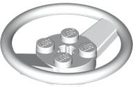 Steering Wheel with 4 Studs on Center in White