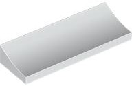 Brick Curved 2 x 6 Inverted in White