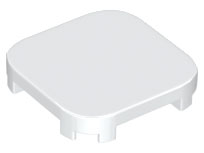 Tile Round Corners 4 x 4 x 2/3 in White