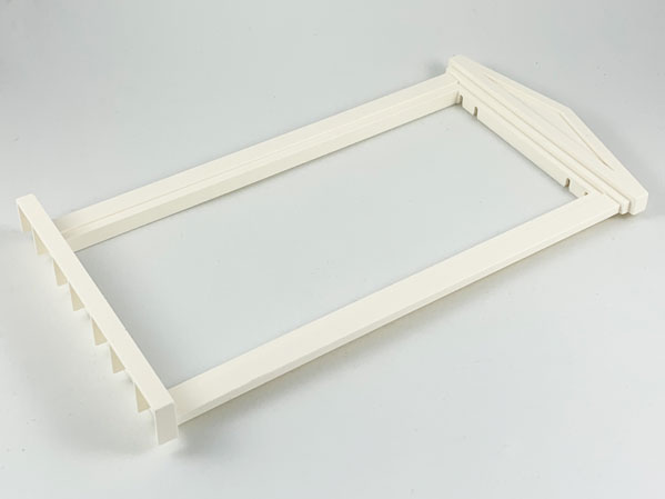 Scala, Door Frame, Top and Bottom Dimples 14 x 3 x 21 1/3 in White