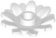 Plant, Sunflower 2 x 2 with 16 Petals in White