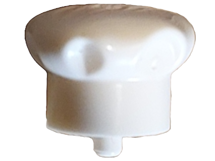 Headwear Accessory Hat with Small Pin, Chef's Hat in White