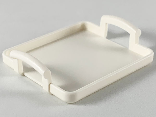 Belville / Scala, Equipment Tray with Handles 5 x 4 x 1 in White