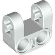 Technic Axle and Pin Connector Perpendicular Double Split [Reinforced] in White