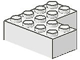 Brick 4 x 4 Corner in White